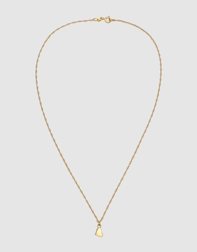 Elli Jewelry - Necklace with Heart Pendant 925 Sterling Silver Gold-plated