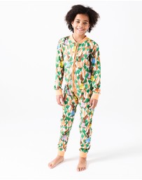 Kip&Co - Carrot Joy Organic Cotton Pyjama Onesie - Babies-Teens