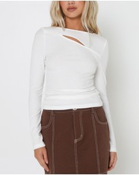 Lost in Lunar  - Poppy Ribbed Top