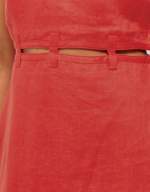 AERE - Noa Linen Mini Dress
