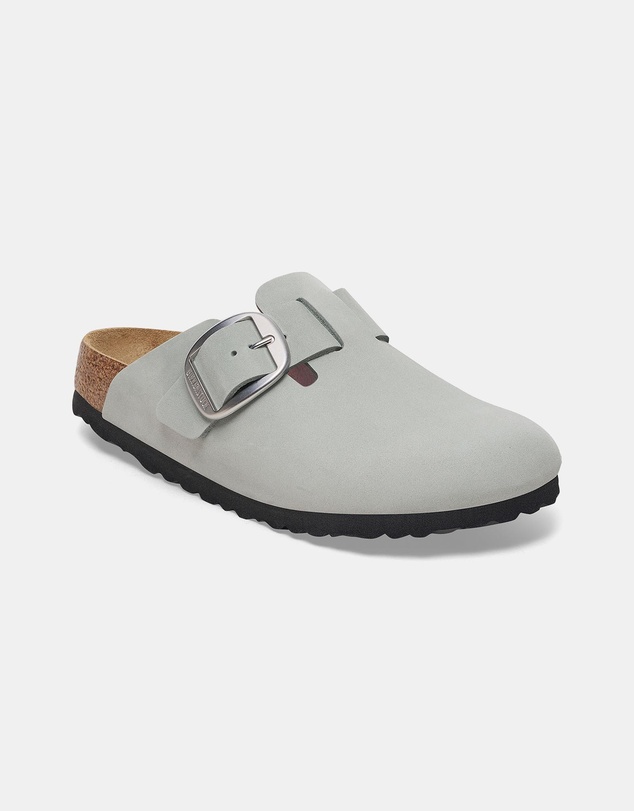 Birkenstock - Boston Big Buckle Pure Nubuck Leather Narrow Sandals - Women's