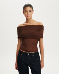 Cotton On - Sheer Off Shoulder Knit