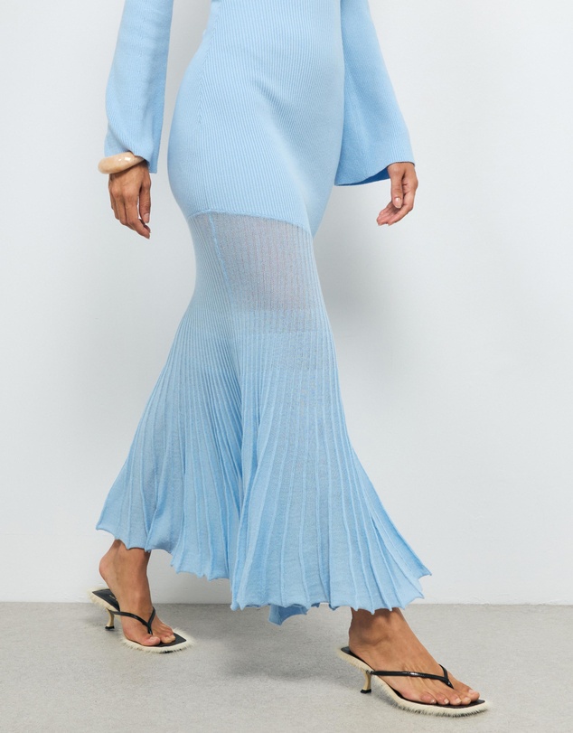 AERE - Ivy Rib Knit Midi Dress