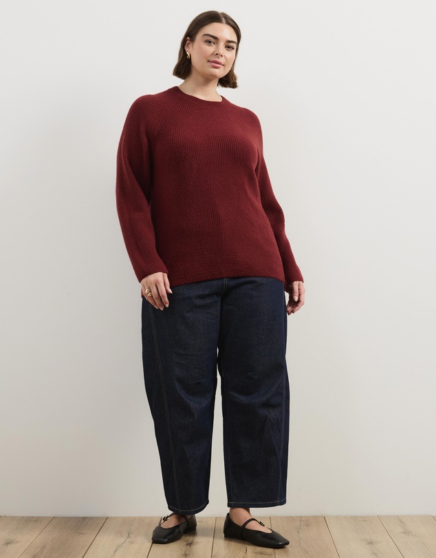 Atmos&Here Curvy - Saylor Long Sleeve Knit Jumper