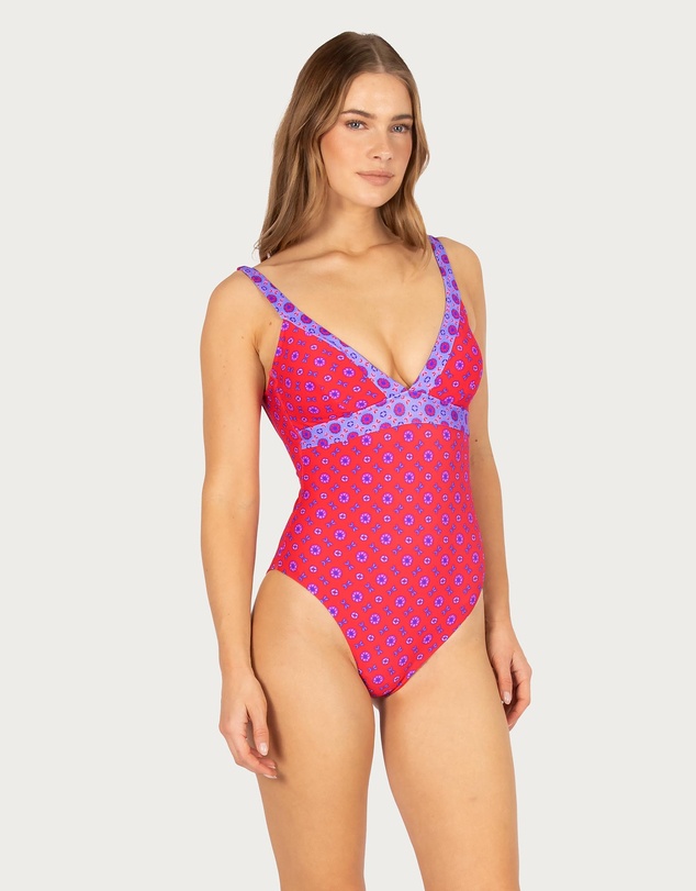 Baku Swimwear - Kasbah Multi Fit Longline One Piece Swimsuit
