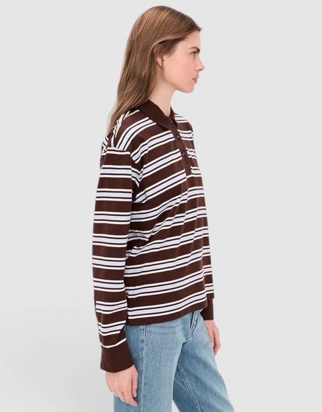 rag & bone - Rugby Stripe Long Sleeve Polo