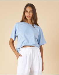 CAMIXA - Teesha Oversized Distressed Cotton T-Shirt