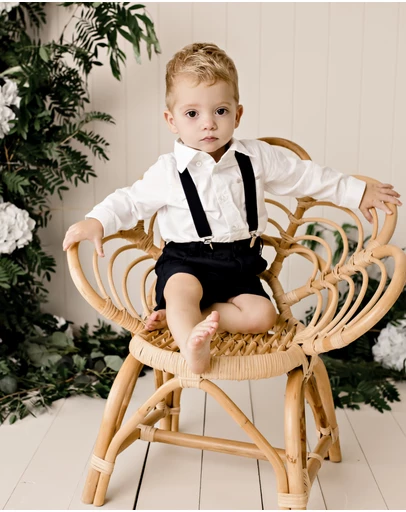 Designer Kidz - Jackson L/S Formal Romper