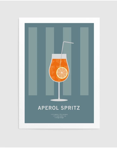 Olive et Oriel - Drink Aperol Spritz by Paperago Art Print