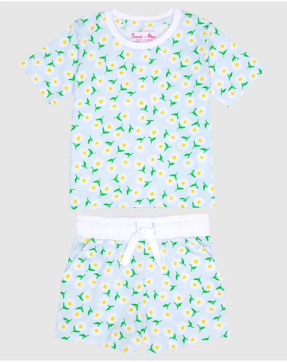 Sant And Abel - Kids Daisy Jersey Short PJ Set