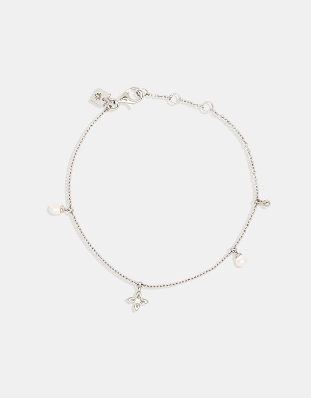 By Charlotte - Silver Live in Peace Bracelet