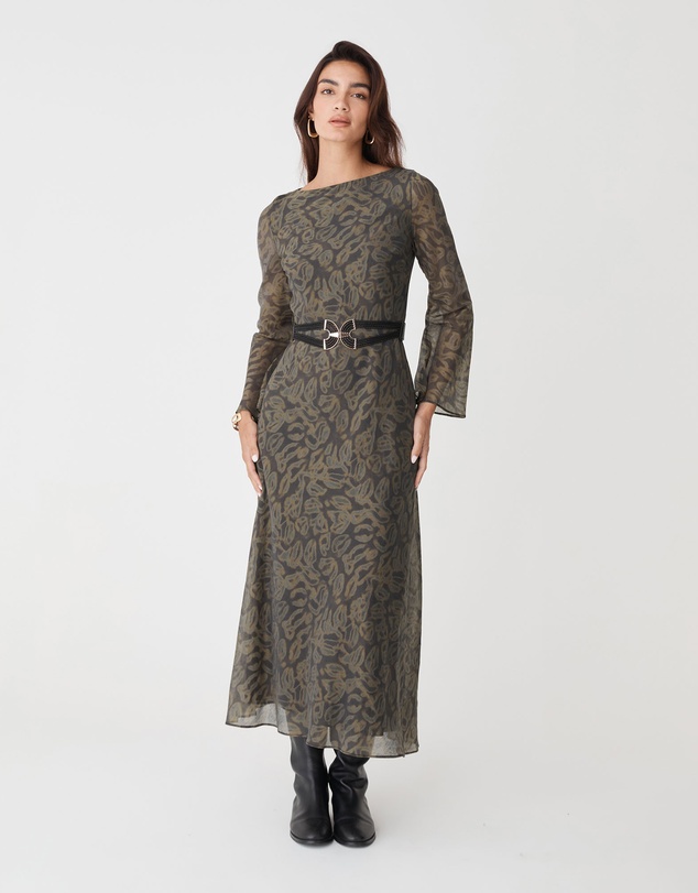 Forcast - Imogen Bias Tie Waist Dress