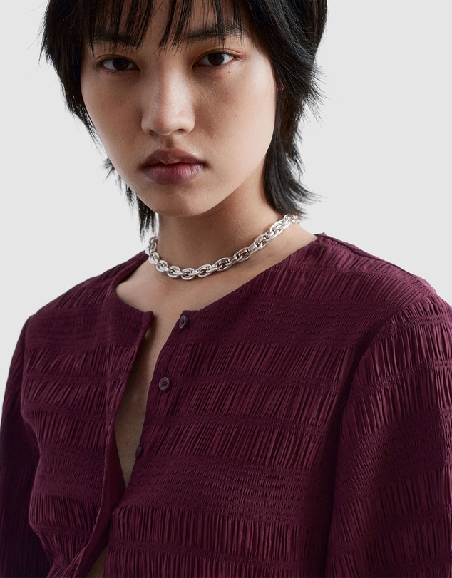 & Other Stories - Smocked Balloon-Sleeve Top