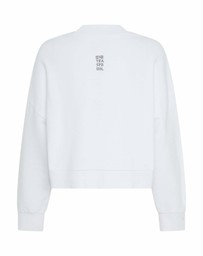ONE TEASPOON - Studded Heart Cropped Sweater - White