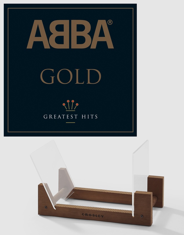 Universal Music - Abba Gold - Double Vinyl Album & Crosley Record Storage Display Stand