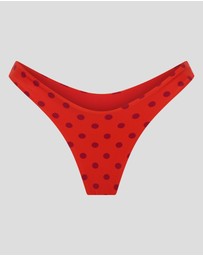 Vacay Swimwear - Positano Bottom Chilli Polka
