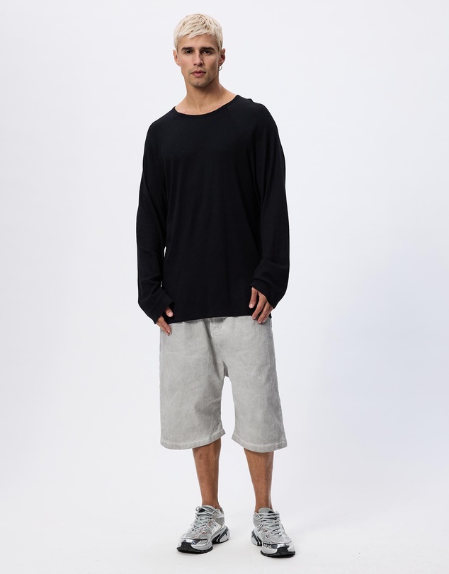 Surrounded By Ghosts - The Nadorite Rib Knit Raglan Long Sleeve T-Shirt