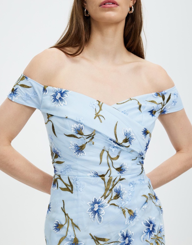 Romance by Honey and Beau - Gianna Off Shoulder Maxi Dress