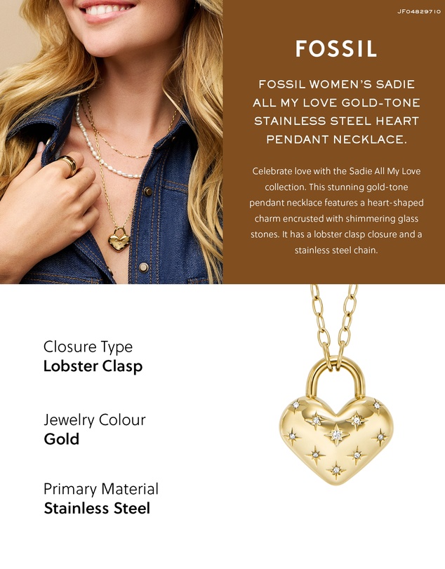 Fossil - Sadie Gold Tone Necklace