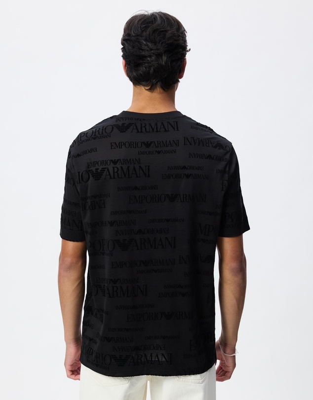 Emporio Armani - All Over Logo Print T-Shirt