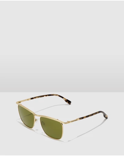 Hawkers Co - HAWKERS - Gold Juniper Green CALI Sunglasses for Men and Women UV400