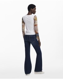 Desigual - Chiffon sleeve T-shirt