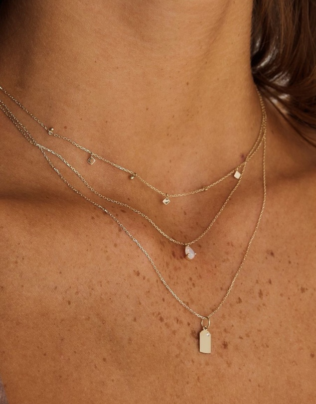 Luna Rae - Solid Gold - Diamond Luminous Necklace