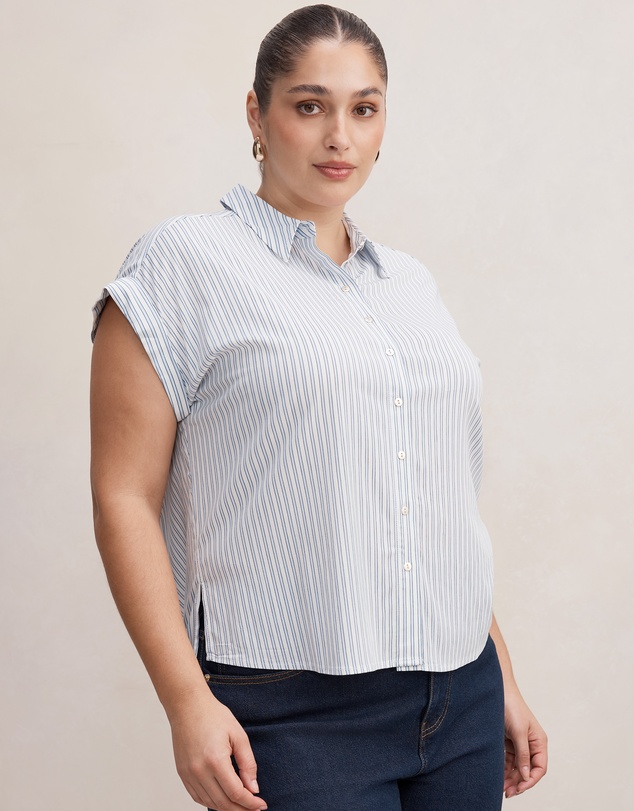 Forever New - Tia Curve Collar Button Shirt