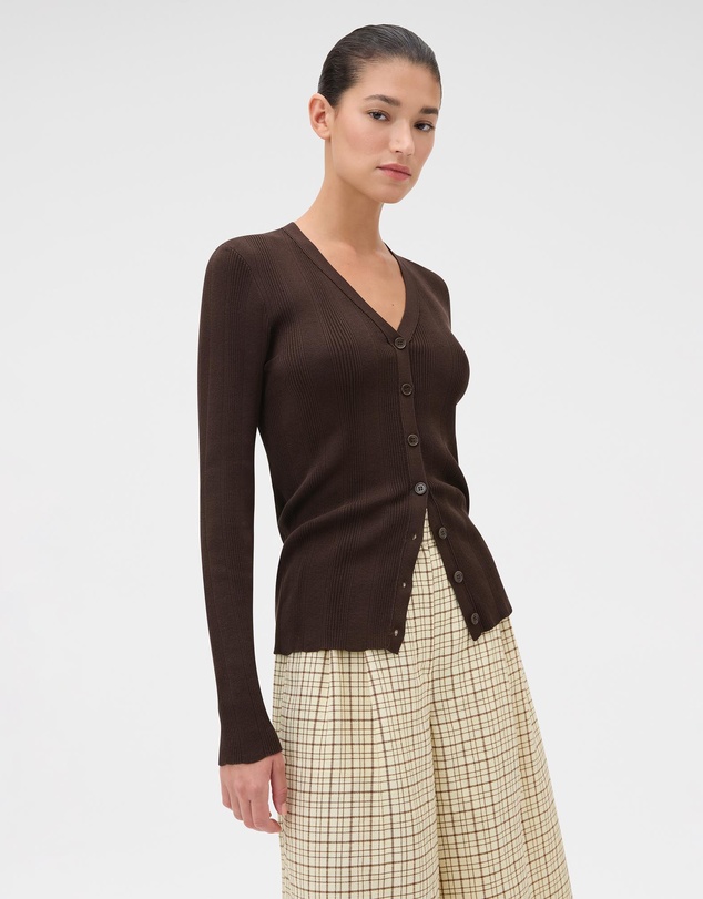 Oroton - Ribbed Cardigan