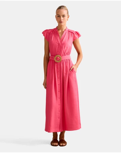 Forever New - Serafina Scallop Edge Midi Dress