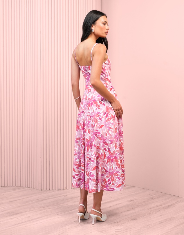 Azzurielle - Yaiza Strappy Full Skirt Dress