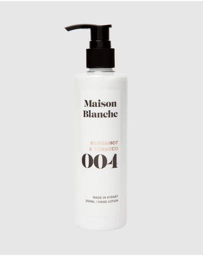 Maison Blanche - 004 Bergamot & Tobacco - Hand Lotion