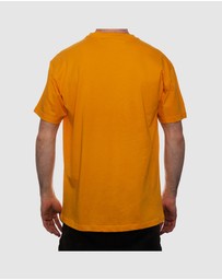 Killer Speed Co. - Killer Speed Co. Men Logo Cotton Tshirt Relaxed Fit Crew Neck Gold