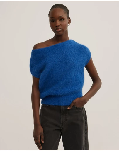 Witchery - Asymmetric Fluffy Top
