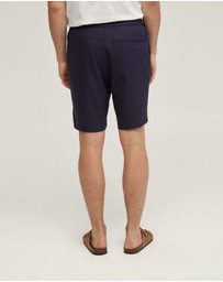 Oxford - Rufus Linen Pull On Shorts
