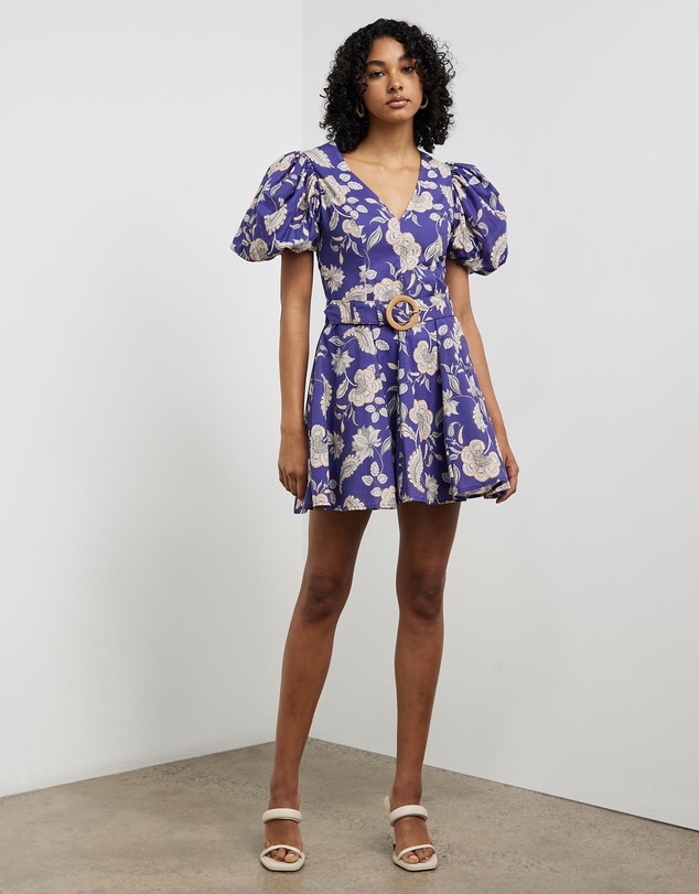 Sofia Irina - Balloon Sleeve Mini Dress