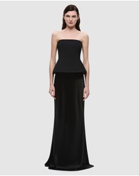 MISHA - The Padded Satin Gown