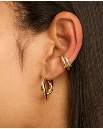 Najo - Dune Small Yellow Gold Ear Cuff