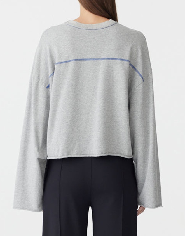 Bassike - French Terry Yoke Detail LS T-Shirt