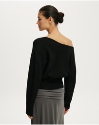 Cotton On - Softest Luxe Off Shoulder Knit Top