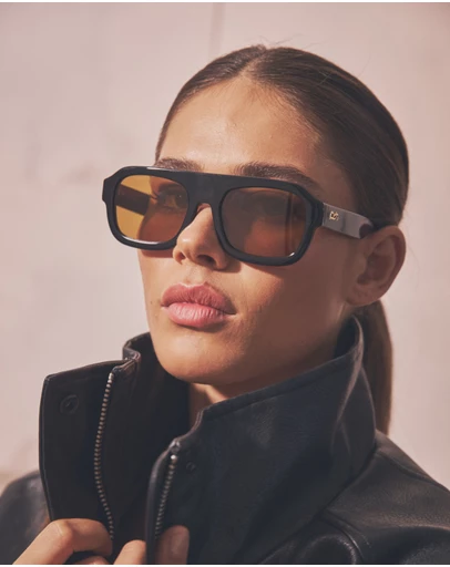 Soda Shades - Rozalia Russia x Soda Shades - Shade 004 Black Brown