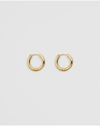 Country Road - Tarnish-resistant Large Slim Hoop