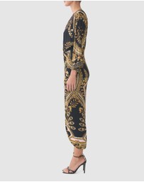 Camilla - Long Split Front Twist Dress