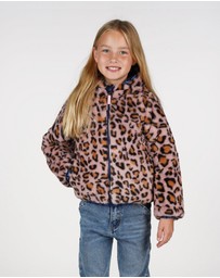 B.Nosy - Jessie Reversible Faux Fur Jacket - Kids-Teens