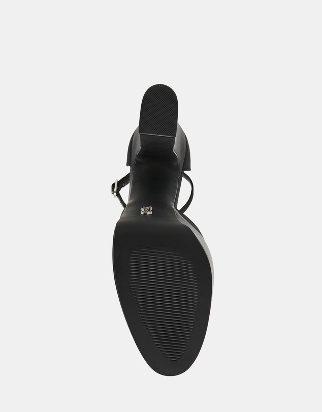 Steve Madden - Selestine Black Satin Heels