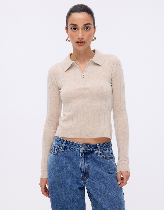 Minima Esenciales - Vali Merino Wool Knit Polo