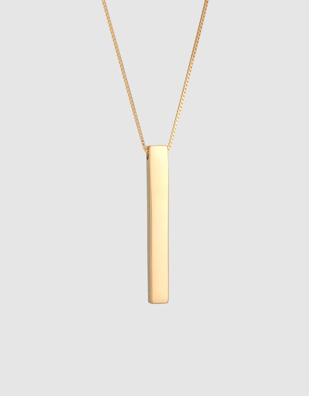 Kuzzoi - ICONIC EXCLUSIVE - Long Box Chain Necklace in Gold-Plated 925 Sterling Silver