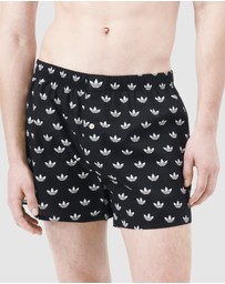 adidas Originals - 2 Pack Comfort Core Cotton Icon Woven Boxer Underwear