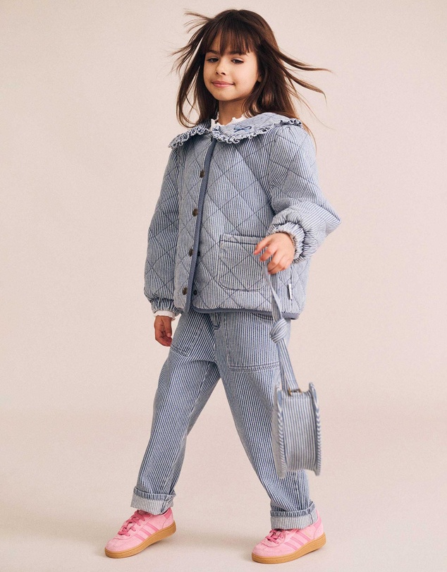 Huxbaby - Vintage Bow Paperbag Denim Pants - Babies-Teens