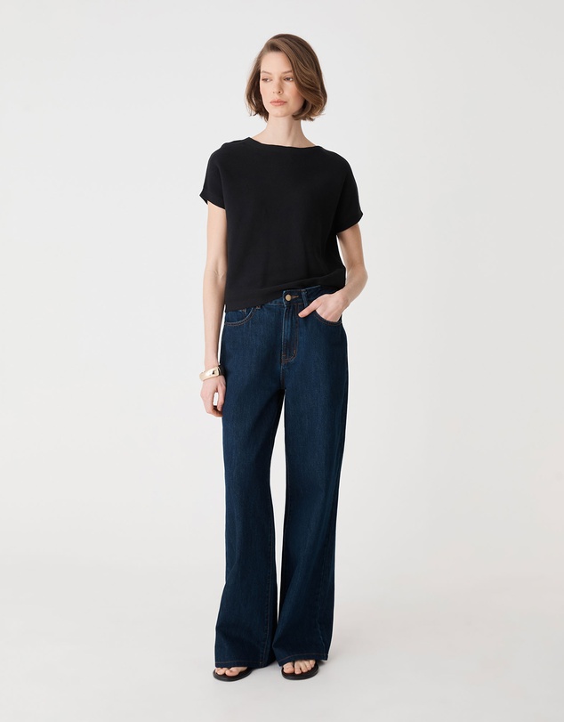 Forcast - Brandy Relaxed Cotton Knit Top